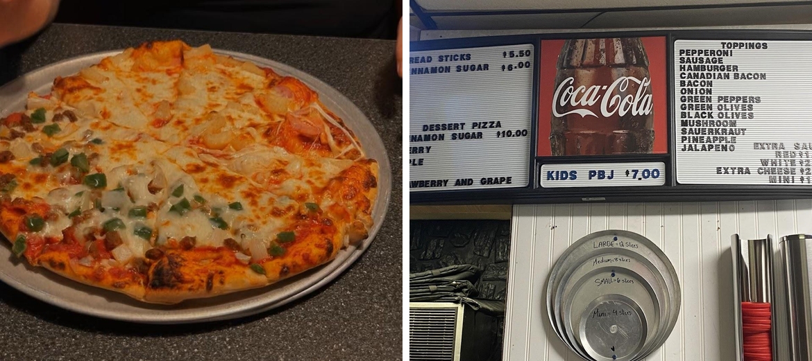 Pizza Post Menu